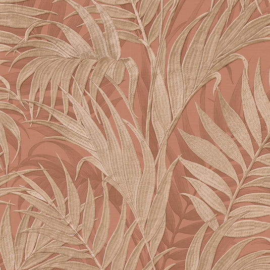 Verdant Foliage Design Leaf Pattern Wallpaper