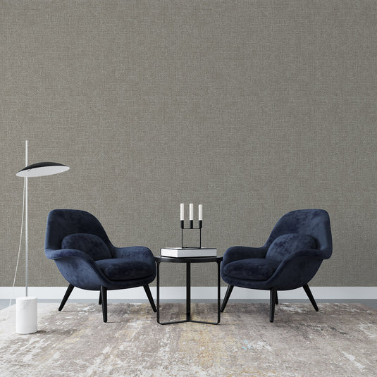 Linen Texture Vinyl Embossed Wallpaper