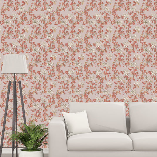 Floral Blossom Weave wallpaper