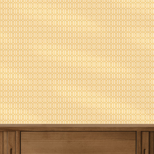 Modern Octagonal Matrix Pattern Wallpaper