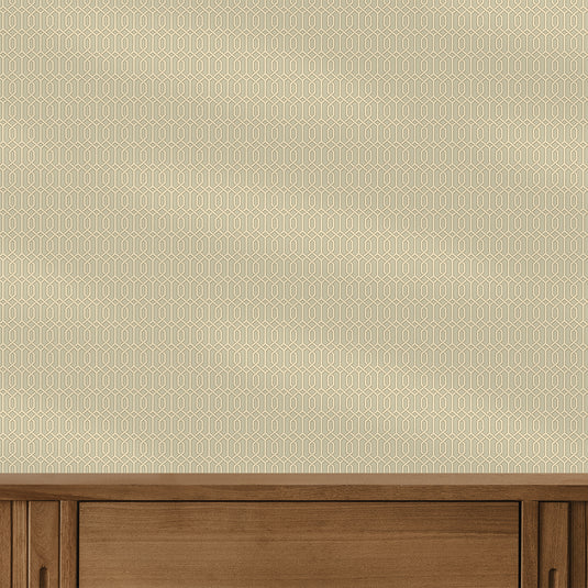 Modern Octagonal Matrix Pattern Wallpaper