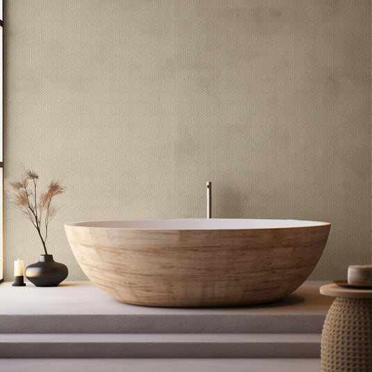 Modern Octagonal Matrix Pattern Wallpaper