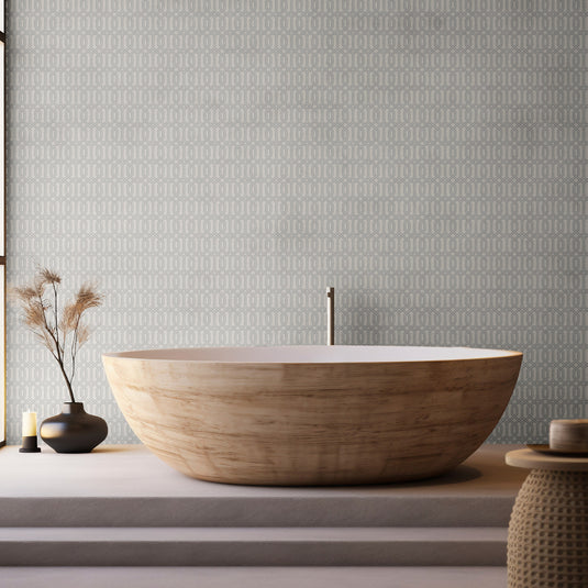 Modern Octagonal Matrix Pattern Wallpaper