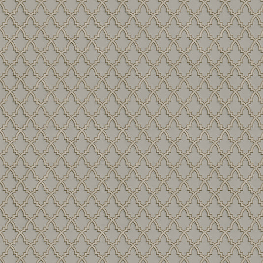 Lattice Elegance Arabesque Charm Wallpaper