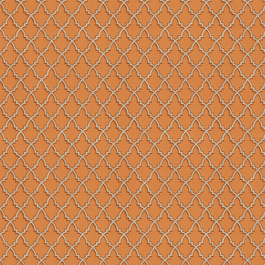 Lattice Elegance Arabesque Charm Wallpaper