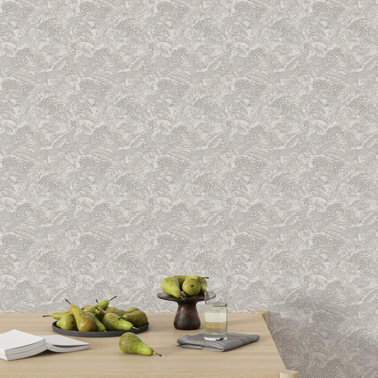 Tropical Botanical Tapestry Wallpaper