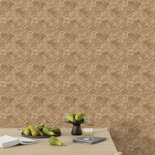 Tropical Botanical Tapestry Wallpaper