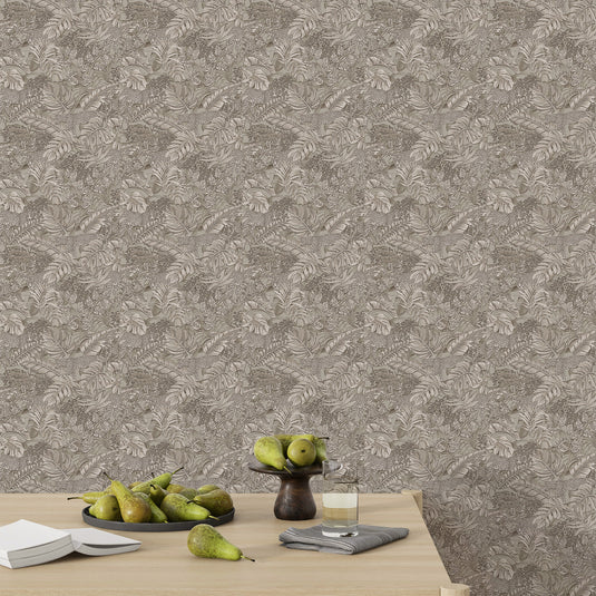 Tropical Botanical Tapestry Wallpaper