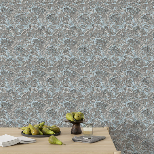 Tropical Botanical Tapestry Wallpaper