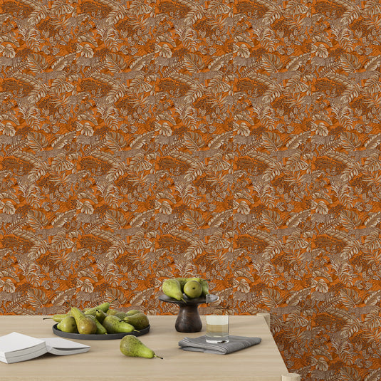 Tropical Botanical Tapestry Wallpaper