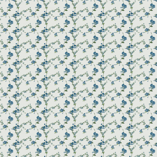 Floral Embroidery Style Elegance Wallpaper