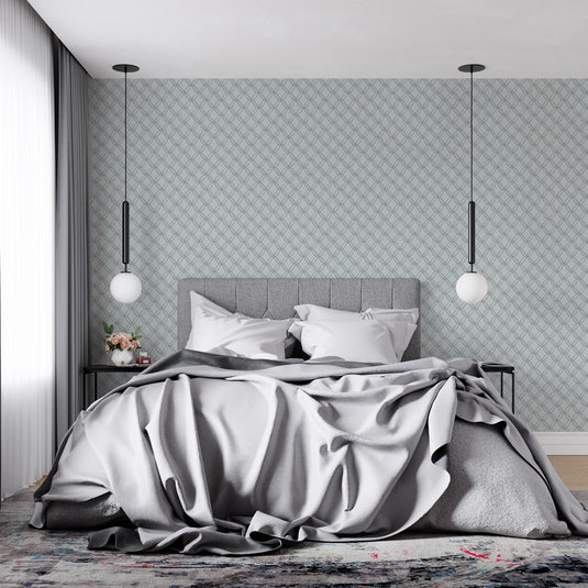 Classic Lattice Elegance Wallpaper
