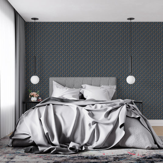 Classic Lattice Elegance Wallpaper