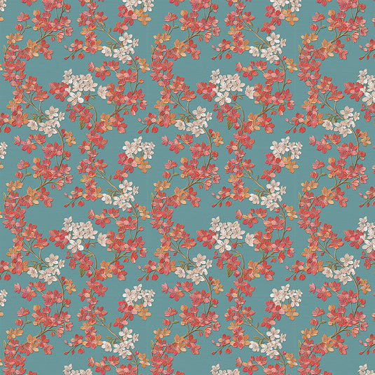 Floral Blossom Weave wallpaper