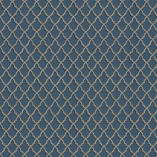 Lattice Elegance Arabesque Charm Wallpaper